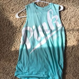 Blue tank top from Pink